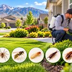 Pest control service at a Utah County home